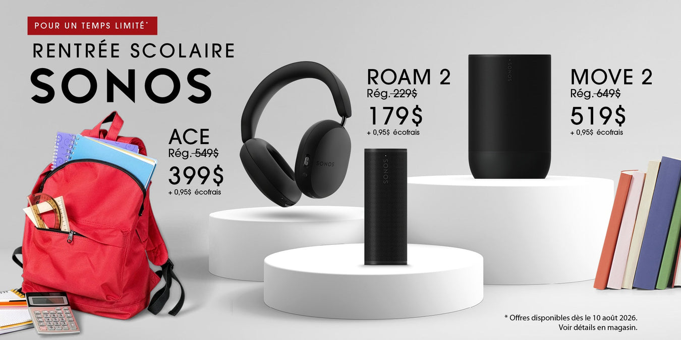 Promotion de la rentrée scolaire avec Sonos | SONXPLUS La Sarre