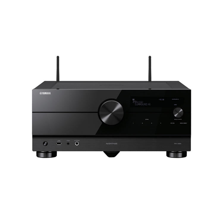 Yamaha RXA8A | Récepteur AV cinéma maison 11.2 - Série Aventage - HDMI 8K - MusicCast - HDR10+ - 150W X 11 avec Zone 3 - Noir-SONXPLUS La Sarre