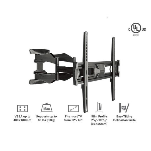 Syncmount SM-3265FM | Support mural articulé pour téléviseur 32" à 65" - Jusqu'à 66 lb-SONXPLUS La Sarre