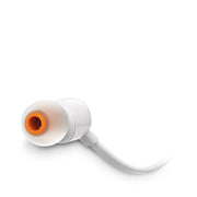 JBL Tune 110 | Écouteurs filaire intra-auriculaires - Avec télécommande 1 bouton - Microphone - Blanc-SONXPLUS La Sarre