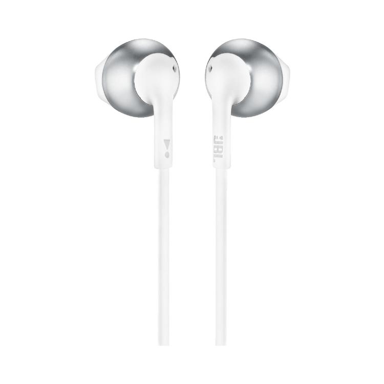 JBL Tune 205 | Écouteurs filaire intra-auriculaires - JBL Pure Bass - Microphone - Chrome-SONXPLUS La Sarre