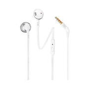 JBL Tune 205 | Écouteurs filaire intra-auriculaires - JBL Pure Bass - Microphone - Chrome-SONXPLUS La Sarre