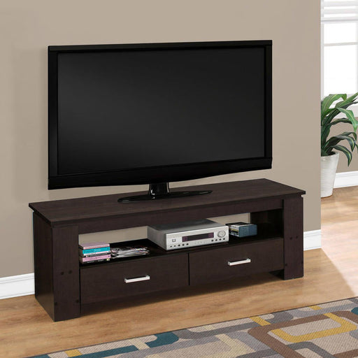 Monarch Specialties I 2600 | Meuble TV - 48" - 2 Tiroirs de rangement - Espresso-SONXPLUS La Sarre