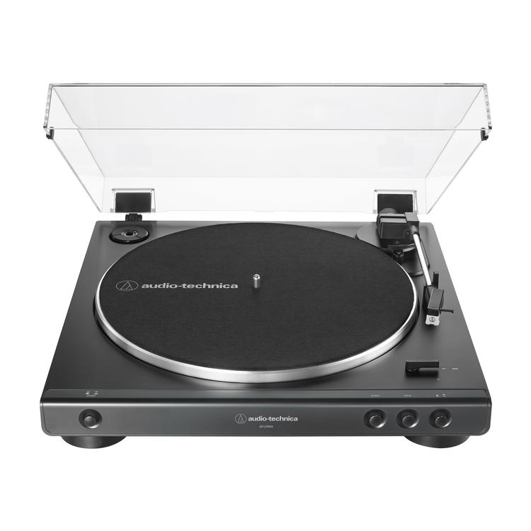 Audio-Technica AT-LP60XBK | Table tournante Stéréo - Entraînement par courroie - Entièrement automatique - Noir-SONXPLUS La Sarre