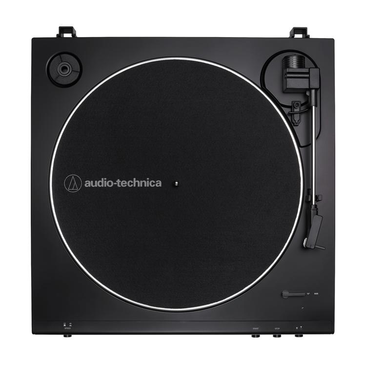 Audio-Technica AT-LP60XBK | Table tournante Stéréo - Entraînement par courroie - Entièrement automatique - Noir-SONXPLUS La Sarre