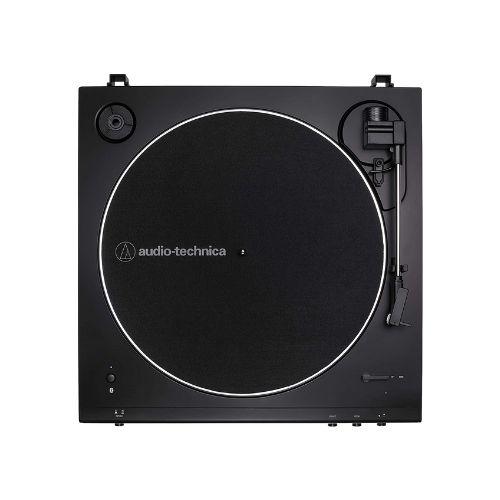 Audio-Technica AT-LP60XBTBK | Table tournante Stéréo - Sans fil - Bluetooth - Entraînement par courroie - Entièrement automatique - Noir-SONXPLUS La Sarre