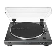 Audio-Technica AT-LP60XBTBK | Table tournante Stéréo - Sans fil - Bluetooth - Entraînement par courroie - Entièrement automatique - Noir-SONXPLUS La Sarre