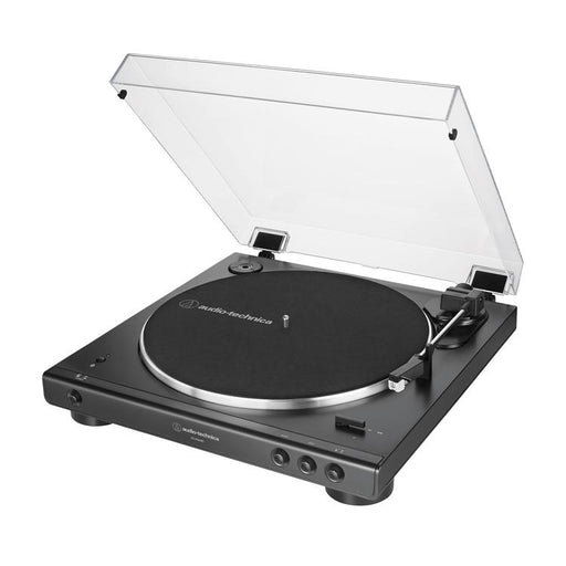 Audio-Technica AT-LP60XBTBK | Table tournante Stéréo - Sans fil - Bluetooth - Entraînement par courroie - Entièrement automatique - Noir-SONXPLUS La Sarre