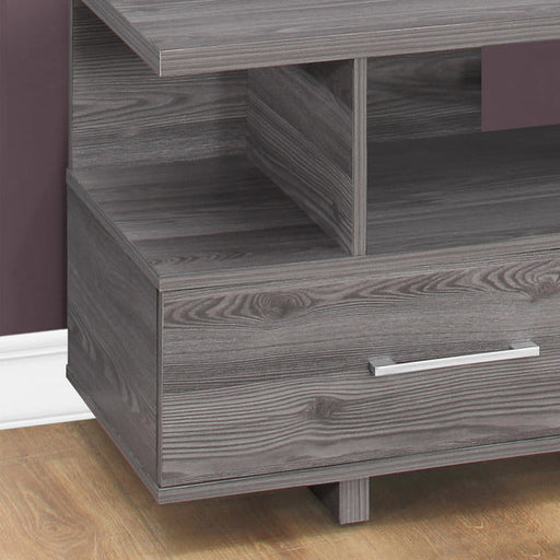 Monarch Specialties I 2608 | Meuble TV - 48" - 2 Tiroirs de rangement - Gris-La Sarre