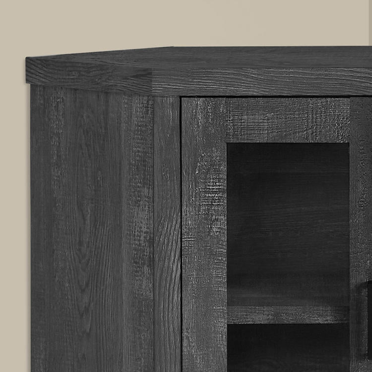 Monarch Specialties I 2716 | Meuble TV - 42" - En coin - Imitation bois - Noir-La Sarre