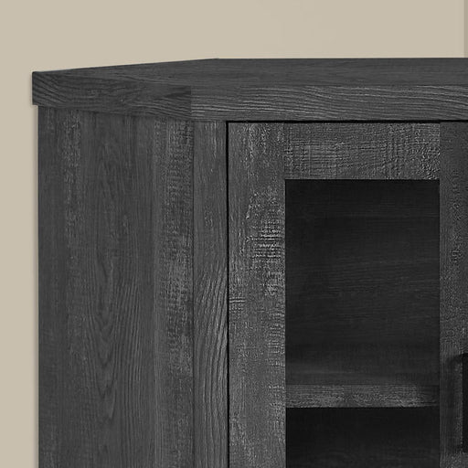 Monarch Specialties I 2716 | Meuble TV - 42" - En coin - Imitation bois - Noir-La Sarre