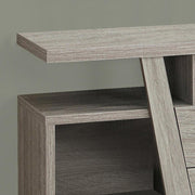 Monarch Specialties I 2721 | Meuble TV - 60" - 2 Tiroirs de rangement - Taupe foncé-La Sarre