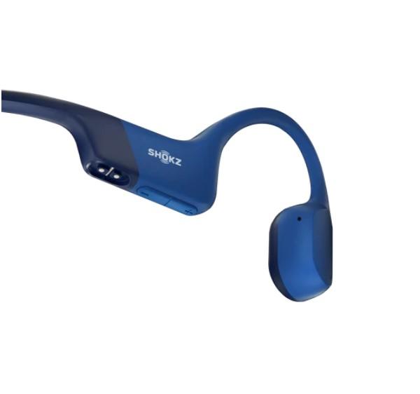 SHOKZ OpenRun | Écouteurs à conduction osseuse - Sport - Bluetooth - 8 Heures d'autonomie - Bleu-SONXPLUS La Sarre