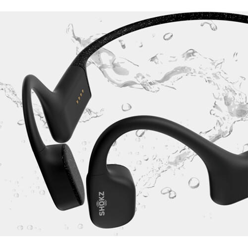 SHOKZ OpenSwim | Écouteurs à conduction osseuse - Pour Natation - Sans fil - Étanchéité IP68 - 8 Heures d'autonomie - Noir-SONXPLUS La Sarre