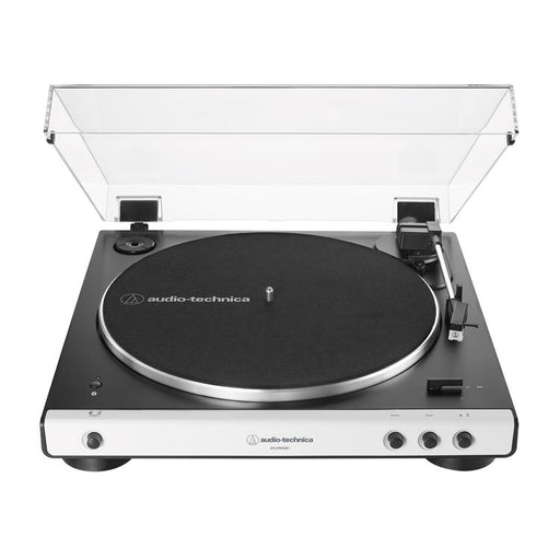 Audio-Technica AT-LP60XBT | Table tournante Stéréo - Sans fil - Bluetooth - Entraînement par courroie - Entièrement automatique - Blanc-SONXPLUS La Sarre