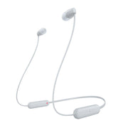 Sony WI-C100 | Écouteurs intra-auriculaires - Sans fil - Bluetooth - Autour du cou - Microphone - IPX4 - Blanc-SONXPLUS La Sarre