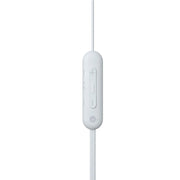 Sony WI-C100 | Écouteurs intra-auriculaires - Sans fil - Bluetooth - Autour du cou - Microphone - IPX4 - Blanc-La Sarre