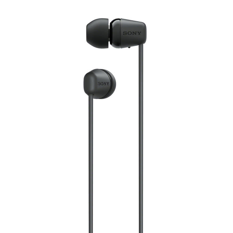 Sony WI-C100 | Écouteurs intra-auriculaires - Sans fil - Bluetooth - Autour du cou - Microphone - IPX4 - Noir-La Sarre