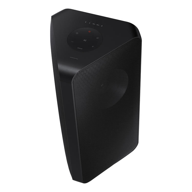 Samsung MX-ST40B | Haut-parleur portable puissant - Tour de son - Bluetooth - 160W - Bidirectionnels - Lumières à DEL - Connexion Bluetooth multiple - Noir-La Sarre