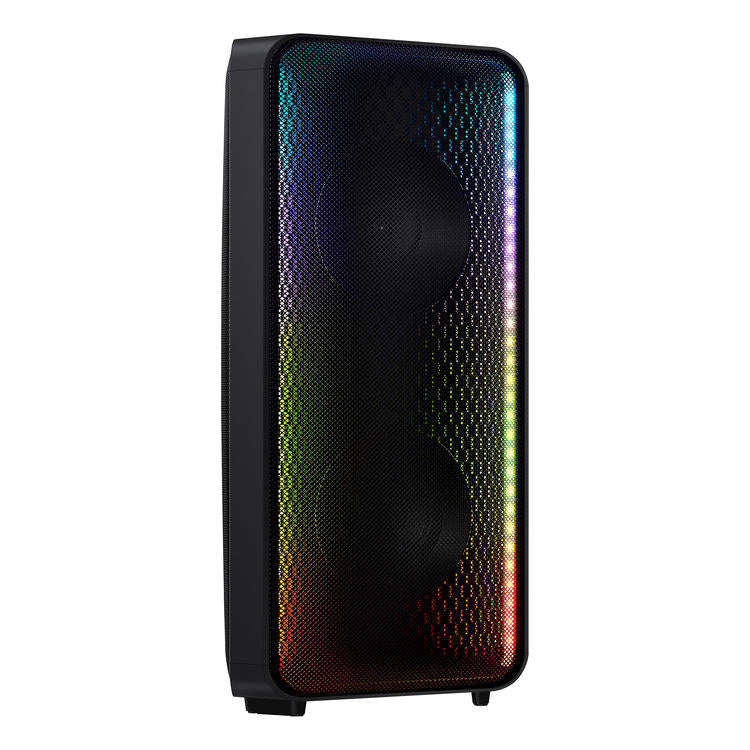 Samsung MX-ST40B | Haut-parleur portable puissant - Tour de son - Bluetooth - 160W - Bidirectionnels - Lumières à DEL - Connexion Bluetooth multiple - Noir-La Sarre