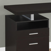 Monarch Specialties I 7143 | Meuble d'ordinateur - 60" - Métal argent - Espresso-La Sarre
