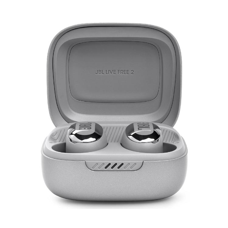 JBL Live Free 2 | Écouteurs intra-auriculaires - 100% Sans fil - Bluetooth - Smart Ambient - Microphones - Argent-SONXPLUS La Sarre