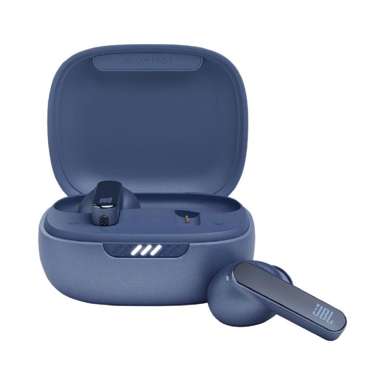 JBL Live Pro 2 TWS | Écouteurs intra-auriculaires - 100% Sans fil - Bluetooth - Smart Ambient - 6 Microphones - Bleu-SONXPLUS La Sarre