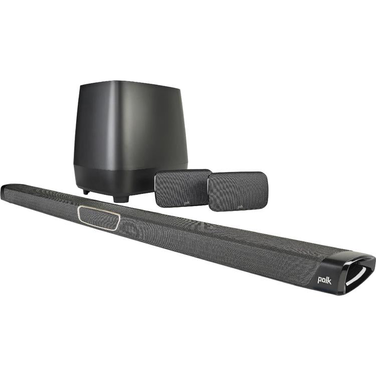 Polk MagniFi MAX SR | Système Cinéma maison 5.1 - Barre de son Max - 1 Caisson de graves sans fil - 2 Haut-parleurs surround sans fil - Noir-SONXPLUS La Sarre