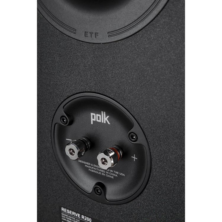 Polk Reserve R200 | Ensemble d'Haut-parleurs de bibliothèque - Excellent détail home cinéma - Noir - Paire-La Sarre