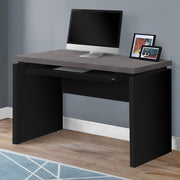 Monarch Specialties I 7439 | Meuble d'ordinateur - Compact - Grand plateau de clavier - Dessus gris - Noir-SONXPLUS La Sarre