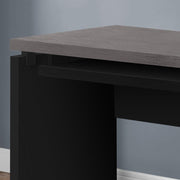 Monarch Specialties I 7439 | Meuble d'ordinateur - Compact - Grand plateau de clavier - Dessus gris - Noir-La Sarre