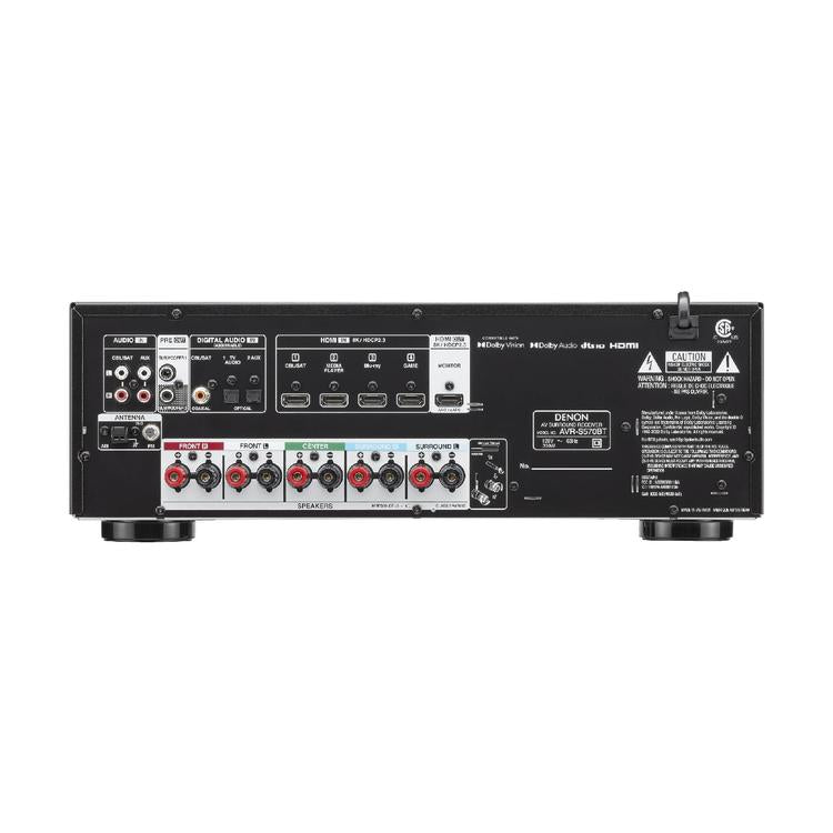 Denon AVRS570BT | Récepteur AV 5.2 canaux - Cinéma maison - 8K - Bluetooth - Noir-SONXPLUS La Sarre