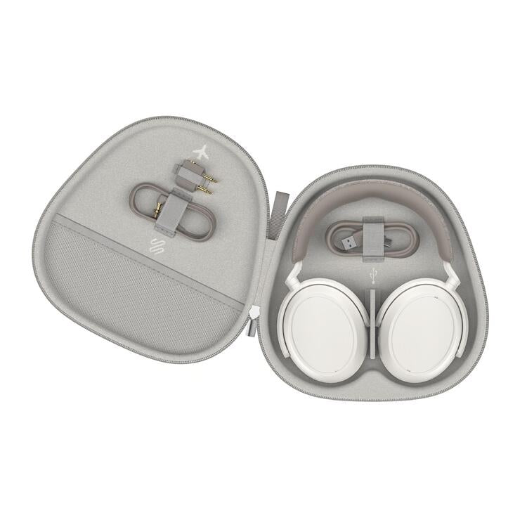 Sennheiser MOMENTUM 4 Wireless | Écouteurs supra-auriculaires - Sans fil - Réduction adaptative du bruit - Blanc-SONXPLUS La Sarre