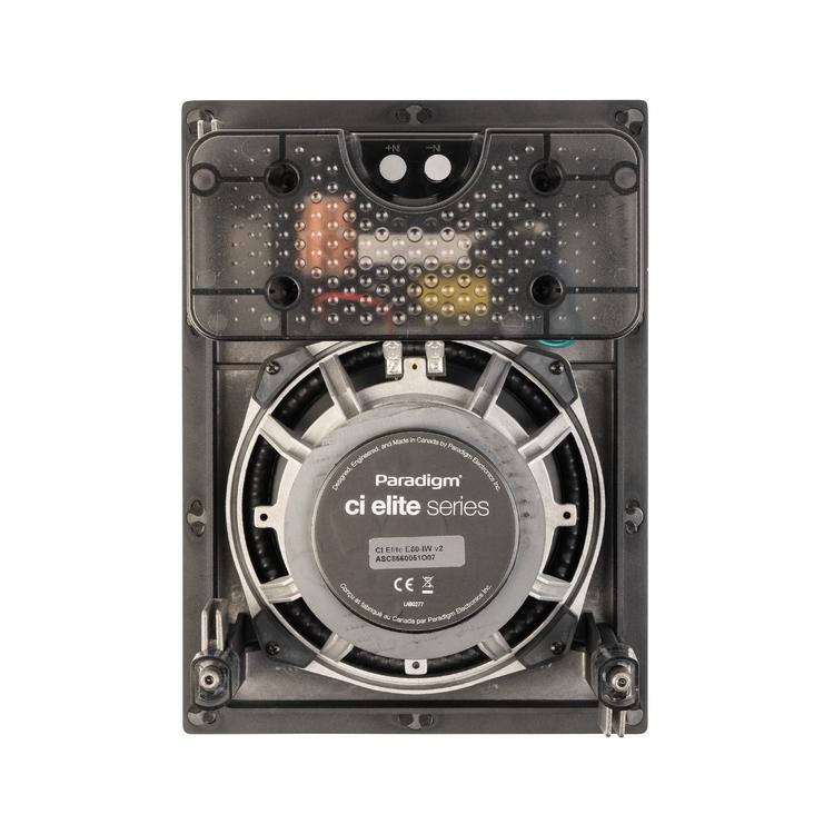 Paradigm CI Elite E80-IW V2 | Haut-parleur encastré - Mural - SHOCK-MOUNT - Noir - Surface prête à peindre - Unité-La Sarre