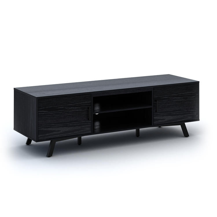 Sonora S40V65N | Meuble téléviseur - 2 Armoires - 65" de large - Noir-SONXPLUS La Sarre
