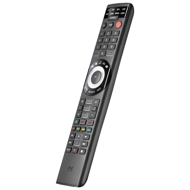 One for All URC7880R | Télécommande universelle intelligente pour tout téléviseur - Série Smart - Pour 8 appareils - Noir-SONXPLUS La Sarre