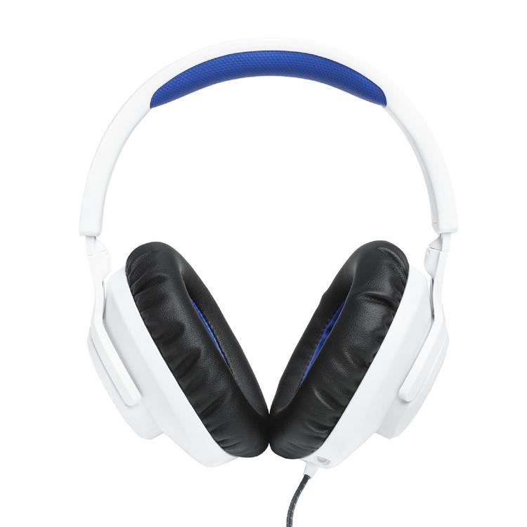 JBL Quantum 100P | Casque de jeu filaire circum-auriculaire - Pour Console Playstation - Blanc/Bleu-SONXPLUS La Sarre