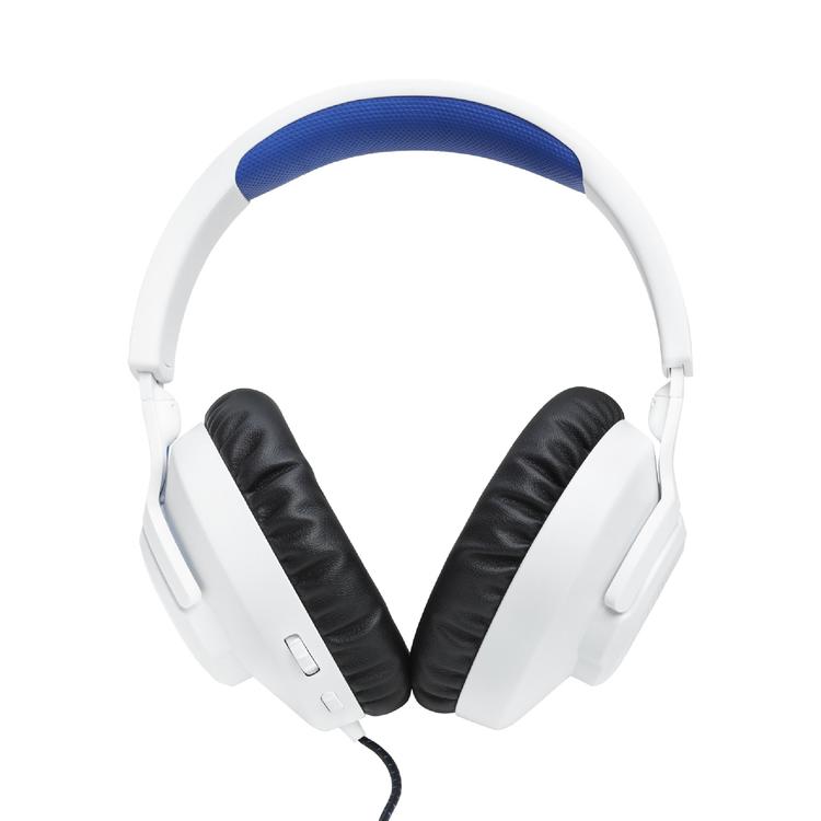 JBL Quantum 100P | Casque de jeu filaire circum-auriculaire - Pour Console Playstation - Blanc/Bleu-SONXPLUS La Sarre