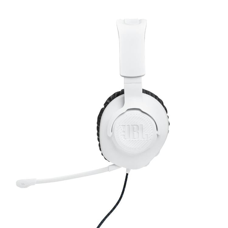 JBL Quantum 100P | Casque de jeu filaire circum-auriculaire - Pour Console Playstation - Blanc/Bleu-SONXPLUS La Sarre