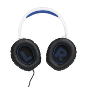 JBL Quantum 100P | Casque de jeu filaire circum-auriculaire - Pour Console Playstation - Blanc/Bleu-SONXPLUS La Sarre