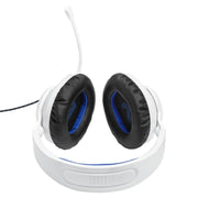 JBL Quantum 100P | Casque de jeu filaire circum-auriculaire - Pour Console Playstation - Blanc/Bleu-SONXPLUS La Sarre