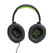 JBL Quantum 100X | Casque de jeu filaire circum-auriculaire - Pour Console X-box - Noir/Vert-SONXPLUS La Sarre