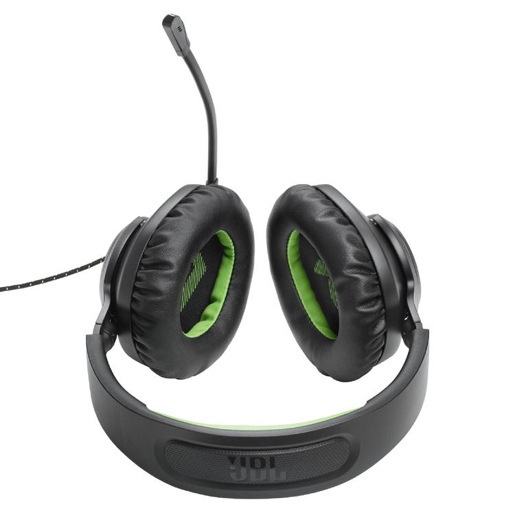 JBL Quantum 100X | Casque de jeu filaire circum-auriculaire - Pour Console X-box - Noir/Vert-SONXPLUS La Sarre