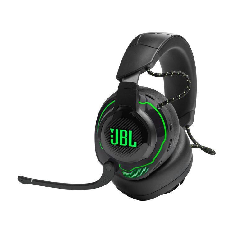 JBL Quantum 910X | Casque de jeu Pro circum-auriculaire - Sans Fil - Pour Console X-box - Éclairage RGB - Réduction de bruit - Noir/Vert-SONXPLUS La Sarre