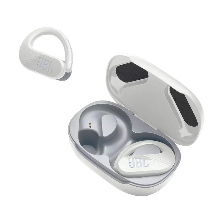 JBL Endurance Peak III | Écouteurs Sport intra-auriculaires - 100% Sans fil - Étanche - Conception Powerhook - Blanc-SONXPLUS La Sarre