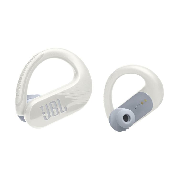 JBL Endurance Peak III | Écouteurs Sport intra-auriculaires - 100% Sans fil - Étanche - Conception Powerhook - Blanc-SONXPLUS La Sarre