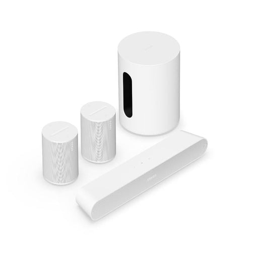 Sonos | Ensemble immersif avec Ray - Sub Mini - 2 x Era 100 - Blanc-SONXPLUS La Sarre