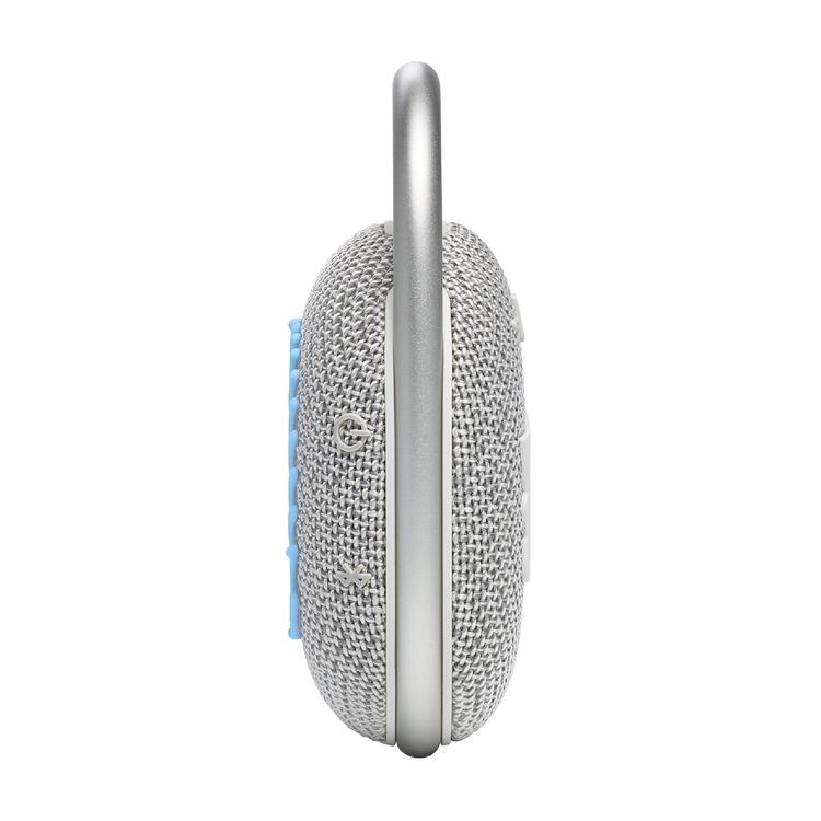 JBL Clip 4 Eco | Haut-parleur - Ultra-portable - Étanche - Bluetooth - Mousqueton intégré - Blanc-SONXPLUS La Sarre