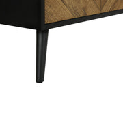 Monarch Specialties I 2781 | Meuble pour téléviseur 72'' - Base noir - Avec 2 portes simili-bois-SONXPLUS La Sarre