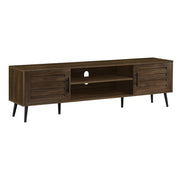 Monarch Specialties I 2717 | Meuble pour téléviseur 72'' - Simili-bois brun - Avec 2 portes-SONXPLUS La Sarre